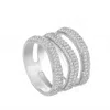 Sahira Women's Elle Pave Ring In Silver In Silver