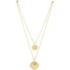 Sahira Women's Gigi Double Coin Necklace In Gold In Gold