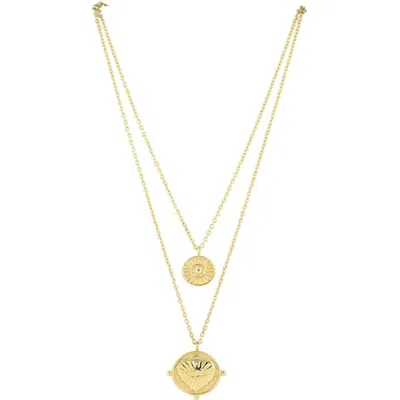 Sahira Women's Gigi Double Coin Necklace In Gold