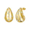 Sahira Women's Raindrop Pearl Earring In Gold In Gold