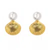Sahira Women's Sylvie Pearl Earring In Gold In Gold