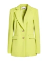 Sahoco Woman Blazer Lime Green Size Xl Polyester, Elastane In Green