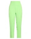 Sahoco Woman Pants Lime Green Size L Polyester, Elastane In Green