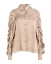 Sahoco Woman Shirt Beige Size L Tencel