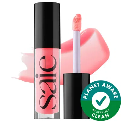 Saie Glossybounce High-shine Hydrating Lip Gloss Oil Burst 0.17 Oz/5 ml In Orange
