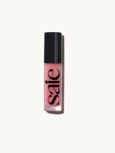 Saie Glossybounce Hydrating Lip Oil Kiss In Pink