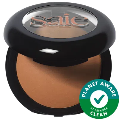 Saie Supersuede Radiant Talc-free Baked Powder Bronzer Portofino 0.28 Oz/8 G In Red