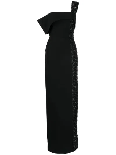 Saiid Kobeisy Bead-embellished Gown In Black