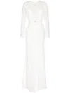 Saiid Kobeisy Bead-embellished Maxi Dress In White