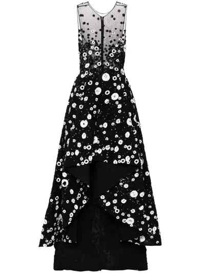 Saiid Kobeisy Beaded High-low Gown In Black