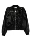 Saiid Kobeisy Beaded Leather Jacket In Black