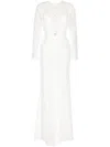 Saiid Kobeisy Bead-embellished Maxi Dress In White
