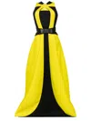 Saiid Kobeisy Neoprene Dress With Contrasting Cuts In 绿色
