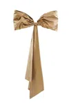 Saiid Kobeisy Oversized Bow Cape In Brown