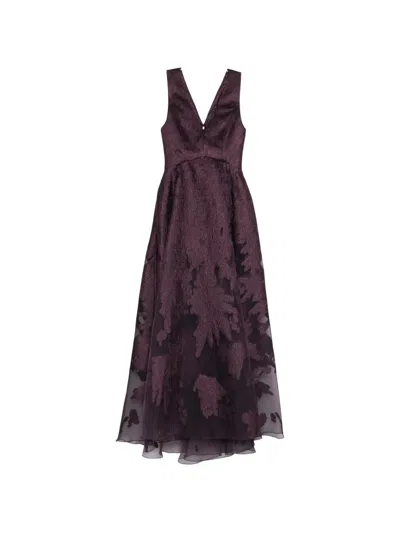 Saiid Kobeisy Brocade Dress In Purple