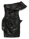 Saiid Kobeisy Brocade Short Dress In Black