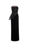 Saiid Kobeisy Canton Crepe Gown In Black