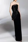 Saiid Kobeisy Canton Crepe Gown In Multi