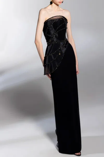 Saiid Kobeisy Canton Crepe Gown In Multi