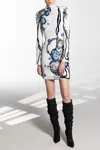 Saiid Kobeisy Beaded Crepe Mini Dress In Ivory