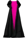 Saiid Kobeisy Cape-detail Wide-leg Jumpsuit In Rosa