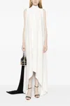 Saiid Kobeisy Cape Two-toned Sleeveless Gown In Multi