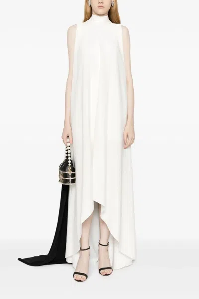 Saiid Kobeisy Cape Two-toned Sleeveless Gown In Multi