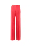 Saiid Kobeisy Coral Straight Pants In Red