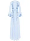 Saiid Kobeisy Floral-embroidered Beaded Kaftan Dress