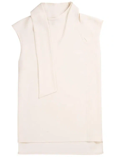Saiid Kobeisy Crepe Georgette Blouse In Neutrals