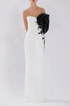 Saiid Kobeisy One-shoulder Embroidered Gown In Multi