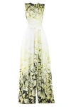 Saiid Kobeisy Crepe Printed Jumpsuit In Green