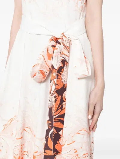 Saiid Kobeisy Crepe Printed Jumpsuit In Neutral