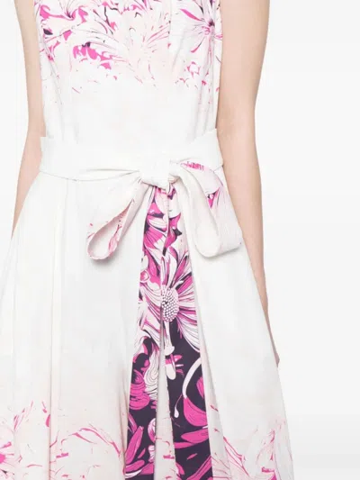 Saiid Kobeisy Crepe Printed Jumpsuit In Metallic