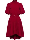 Saiid Kobeisy Crepe Short Dress In Red