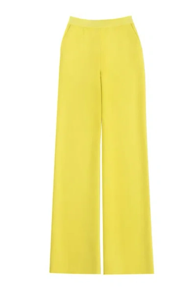 Saiid Kobeisy Lime Green Straight-fit Pants In Gold