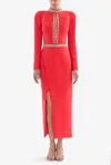 Saiid Kobeisy Crystal Embellished Midi Dress In Multi