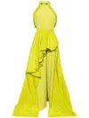 Saiid Kobeisy Detachable Overskirt Sleeveless Jumpsuit In Green