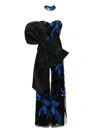 Saiid Kobeisy Draped Bow Jumpsuit In Black