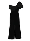 Saiid Kobeisy Draped Bow Jumpsuit In Black