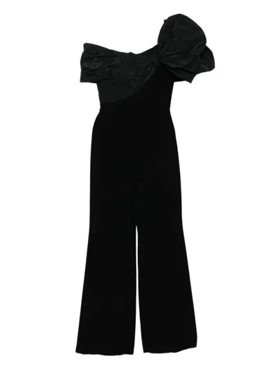 SAIID KOBEISY DRAPED BOW JUMPSUIT