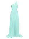 Saiid Kobeisy Embellished-crepe Dress In Blue