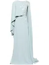 Saiid Kobeisy Embellished Kaftan In Blue