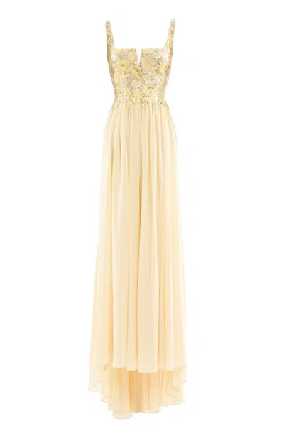 Saiid Kobeisy Embellished Long Dress In Multi