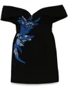Saiid Kobeisy Embellished Short Dress In Jet Black