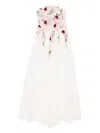 Saiid Kobeisy Embellished Taffeta Gown In White