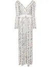 Saiid Kobeisy Embellished V-neck Jumpsuit In White