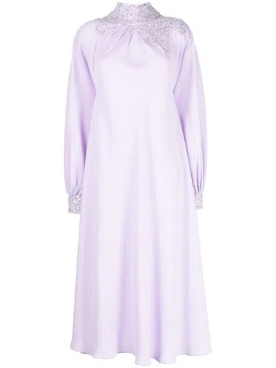 Saiid Kobeisy Besticktes Midikleid In Purple