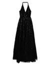 Saiid Kobeisy Embroidered Long Dress In Black