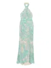 Saiid Kobeisy Besticktes Abendkleid In Blue